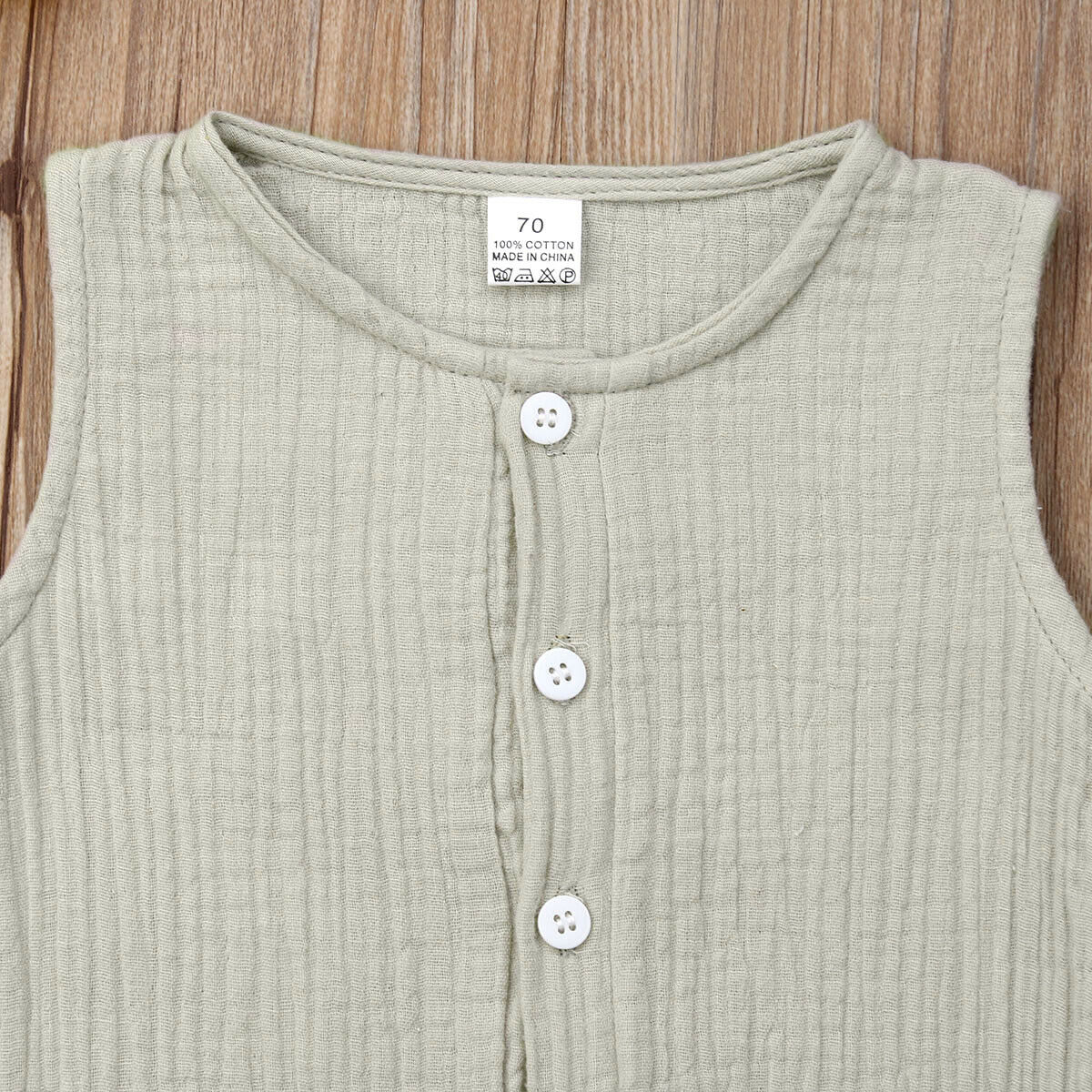 Simple Cotton Baby Jumpsuit