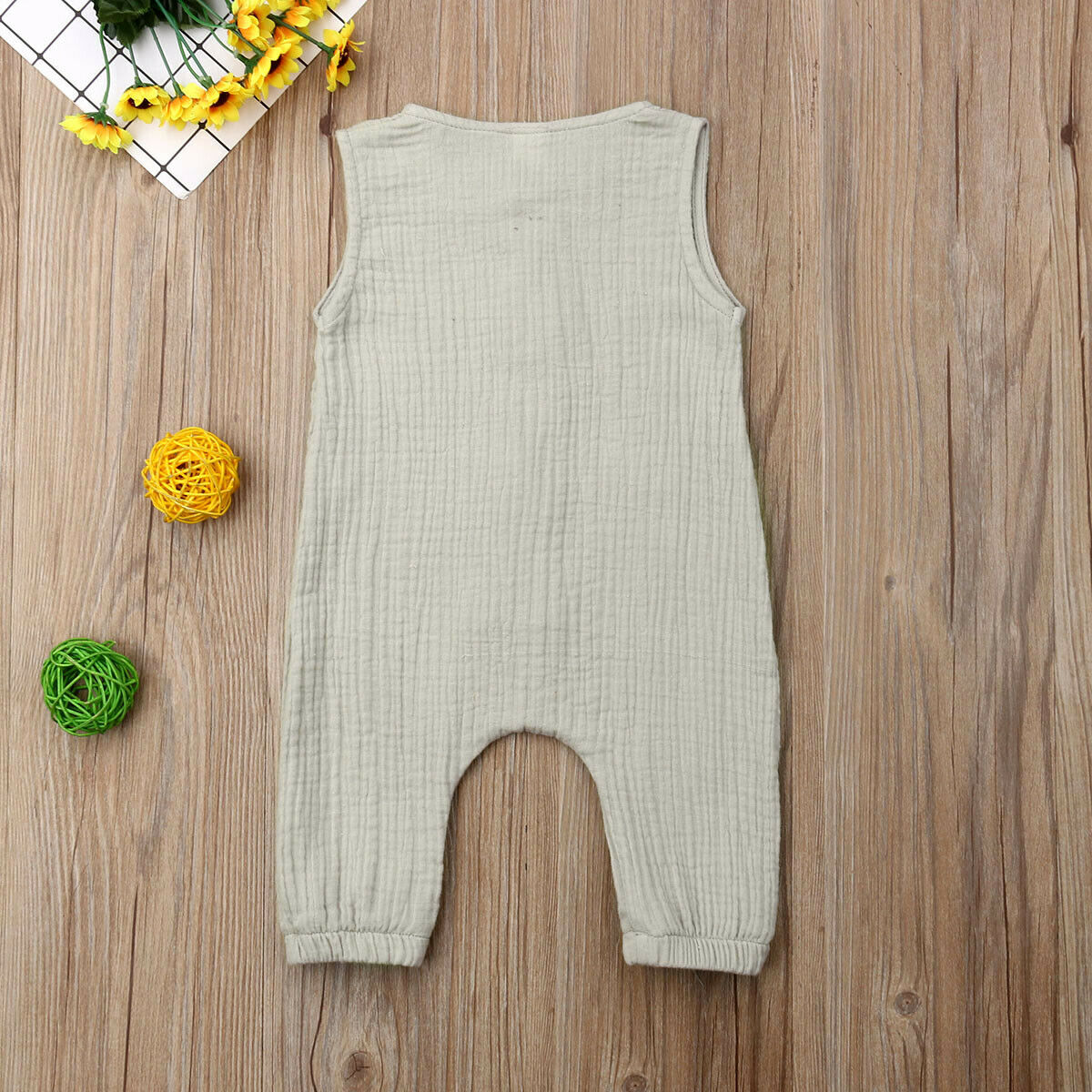 Simple Cotton Baby Jumpsuit