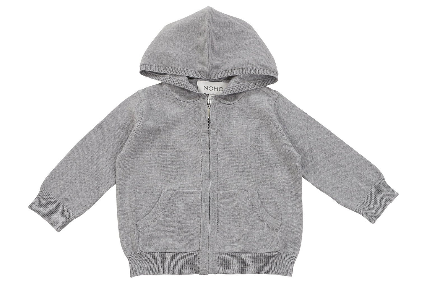 Soft Cotton Cashmere Grey Hoodie - Infant & Toddler