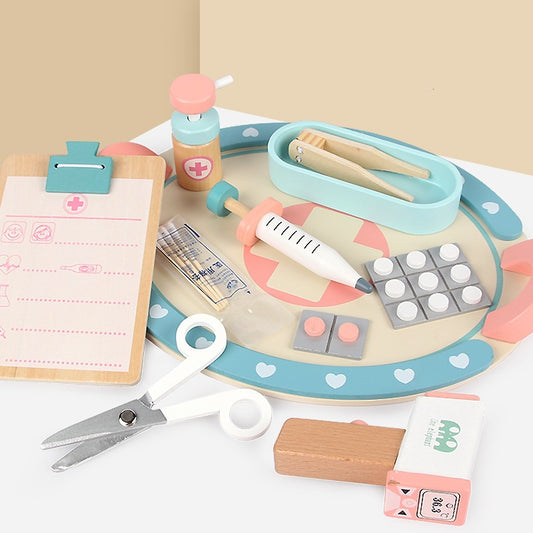 Wooden Doctor Nurse Medical Simulation Play Set