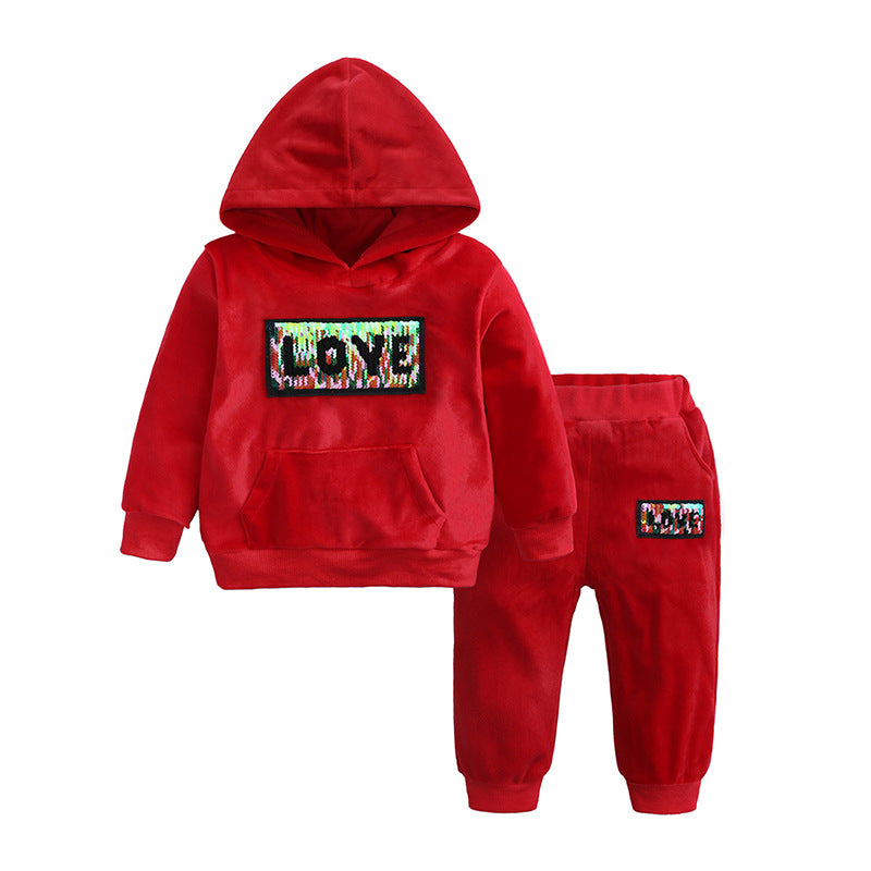 Unisex Velour Baby Sweatsuits