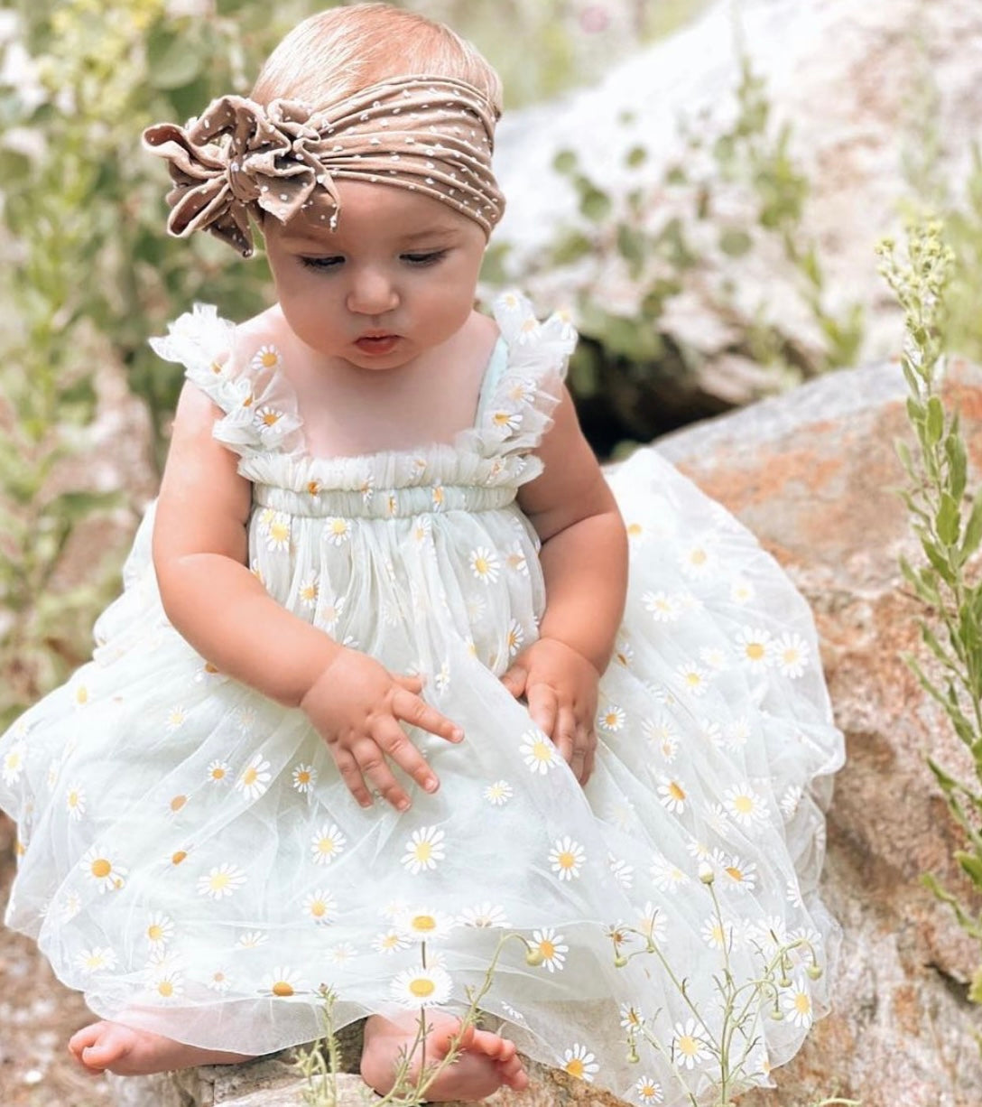 Tulle Daisy Dress || Mint