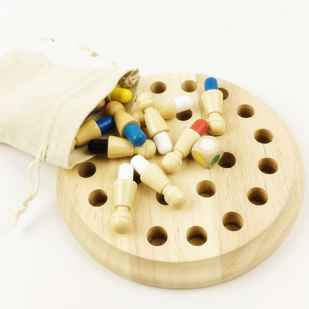 Wooden Memory Match Stick Chess Game