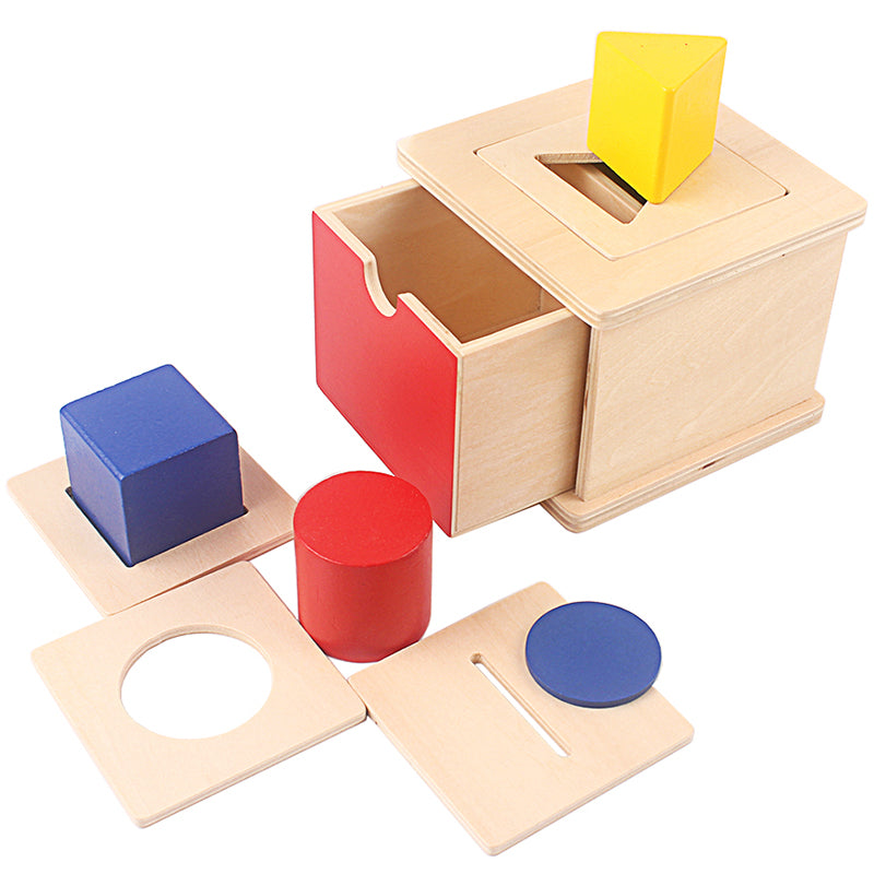 Montessori Target Shapes Box w/ Interchangeable Lid