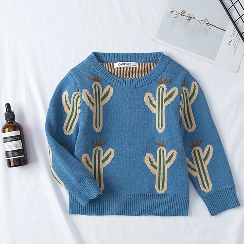 Knitted Crew Neck Unisex Sweater