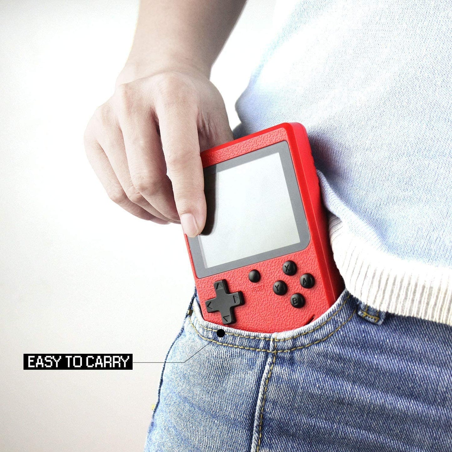 Game Boy-Style Portable Game Pad - 400 Games Included - 2 Players