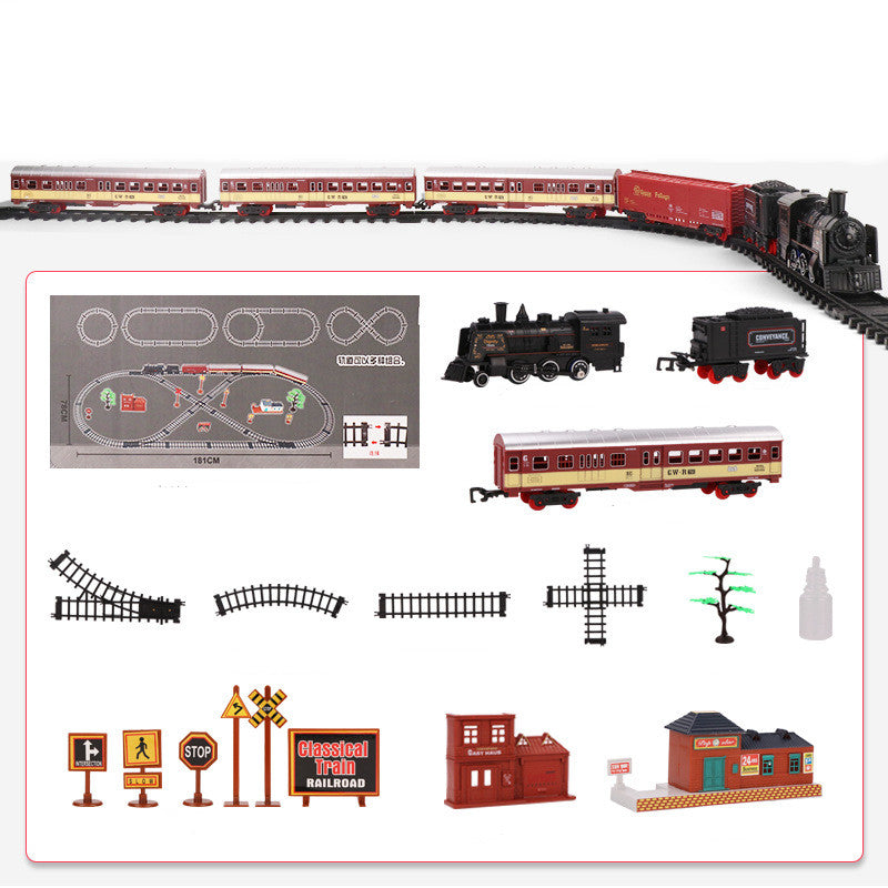 Retro Steam Train Track Toy Sets - 3 Options