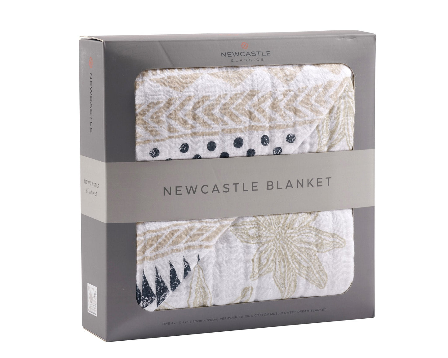 Boho Fields | Pyramid Reversible Cotton Muslin Blanket