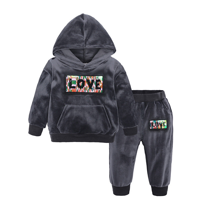Unisex Velour Baby Sweatsuits
