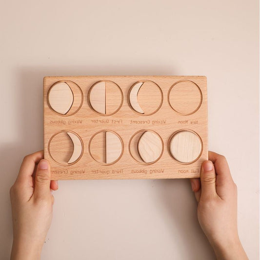 Moon Phase Montessori Wooden Playset