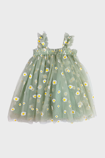 Tulle Daisy Dress || Mint