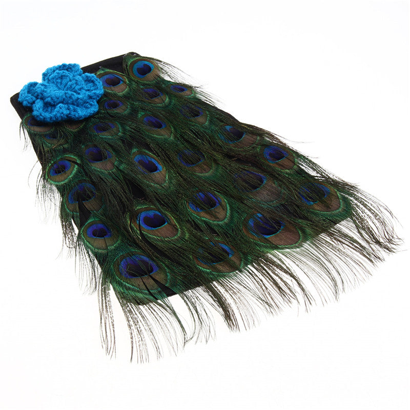 Newborn Photoshoot Outfit Peacock Feathers and Headband