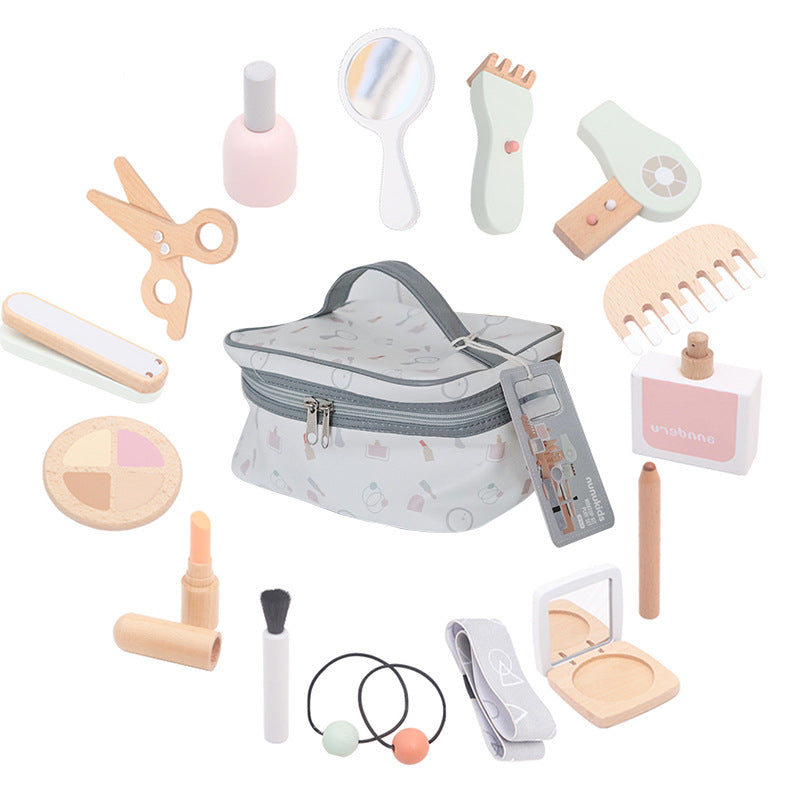 Wooden Make Up & Hairdresser Play Set