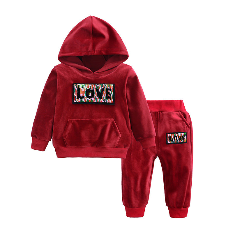 Unisex Velour Baby Sweatsuits