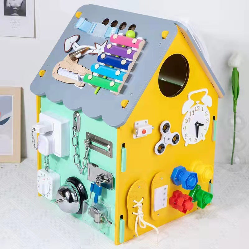 Wooden Busy Board House