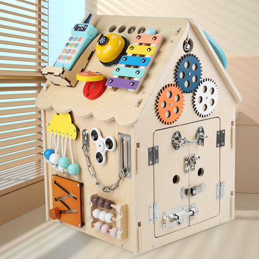 Wooden Busy Board House