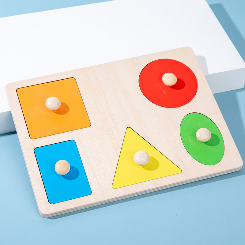 Montessori Teaching Aid Geometric Panel Intelligence Puzzles