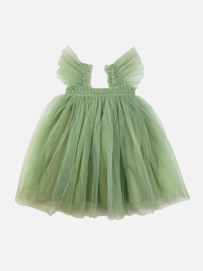 Flutter Tulle Dress || Multi Colors