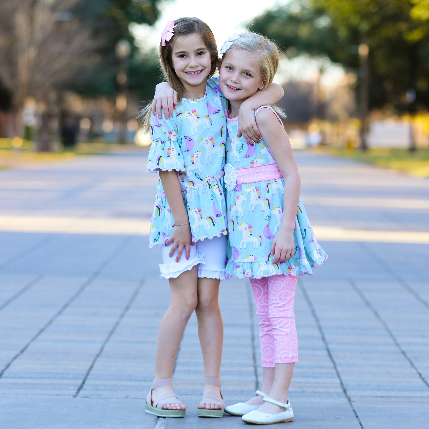 Magical Unicorns Rainbows Sleeveless Dress