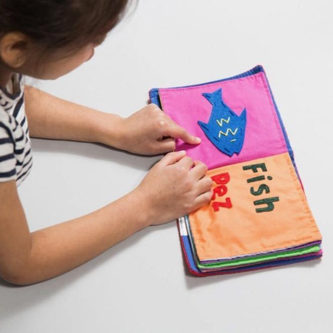 Handcrafted Spanish/English Animal Book