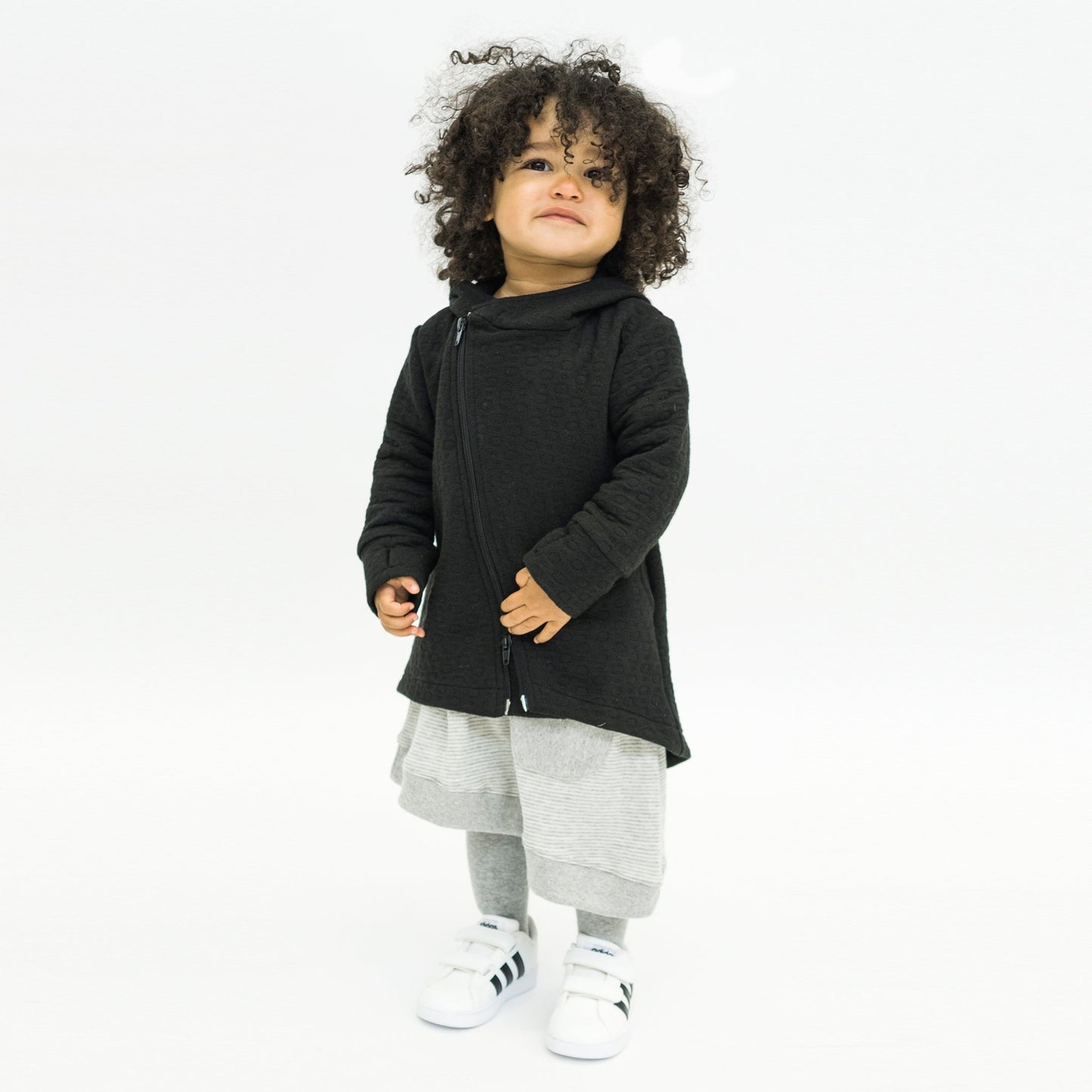 Hi-Lo Quilted Hoodie