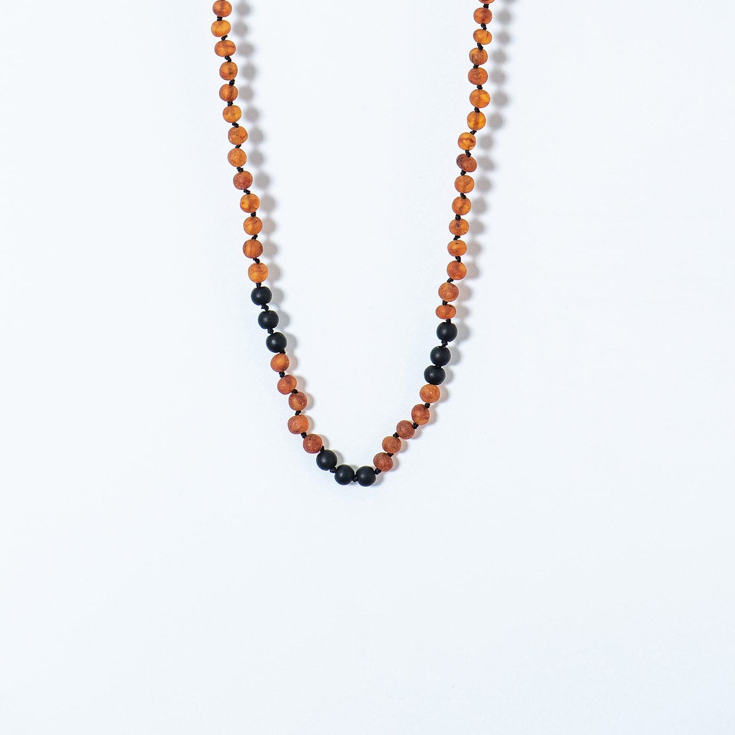 Amber + Shungite: EMF Radiation Blocker Teething Necklace For Baby