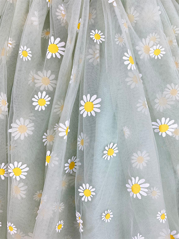 Tulle Daisy Dress || Mint