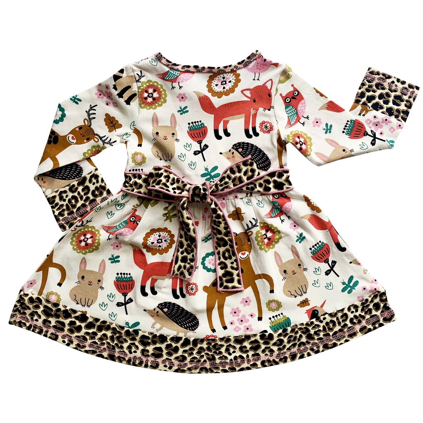 Girls Boutique Fall Forest Fox and Friends Dress & Leggings Set
