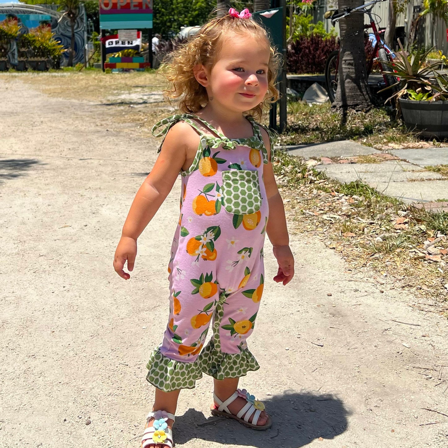 Pink Pretty as a Peach Baby/Toddler Girls Summer