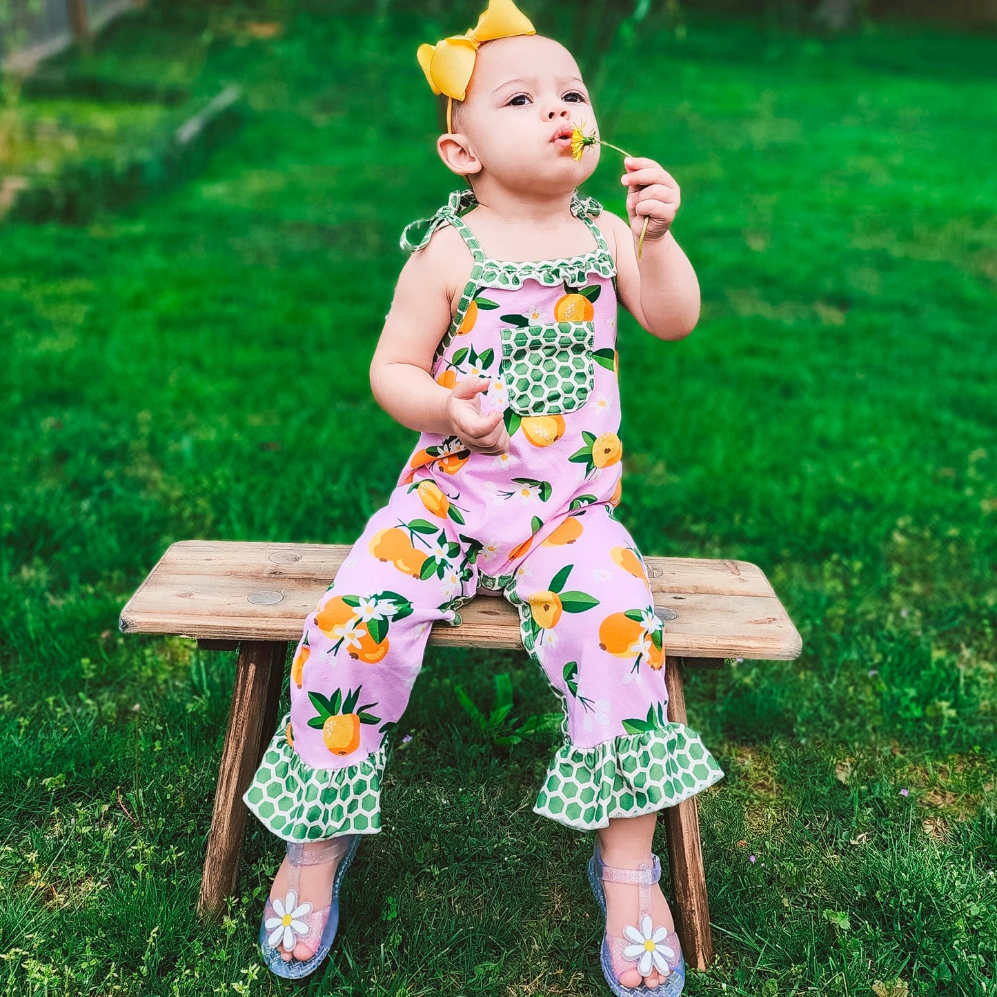 Pink Pretty as a Peach Baby/Toddler Girls Summer