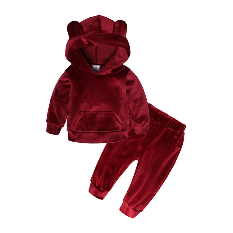 Unisex Velour Baby Sweatsuits