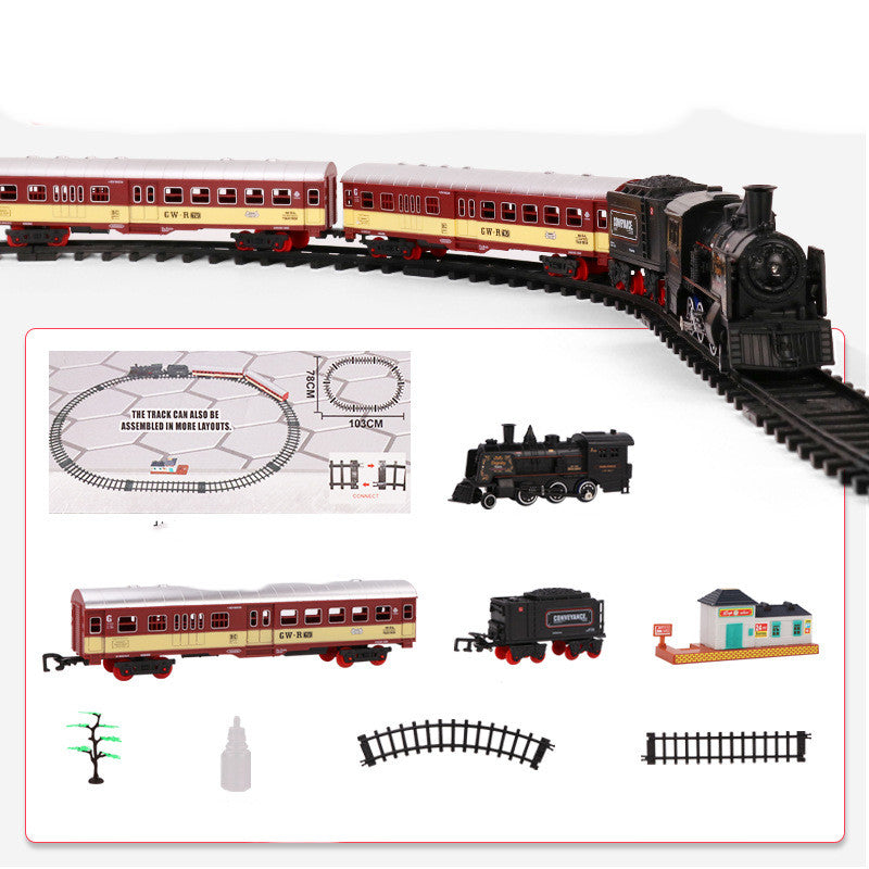 Retro Steam Train Track Toy Sets - 3 Options