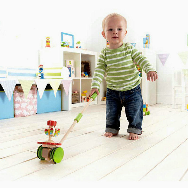 Butterfly Flower Wooden Toddler Walker Toy
