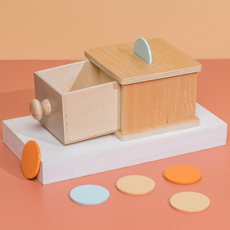 Wooden Montessori Education Set - Target Boxes Drawers Boards & Drum