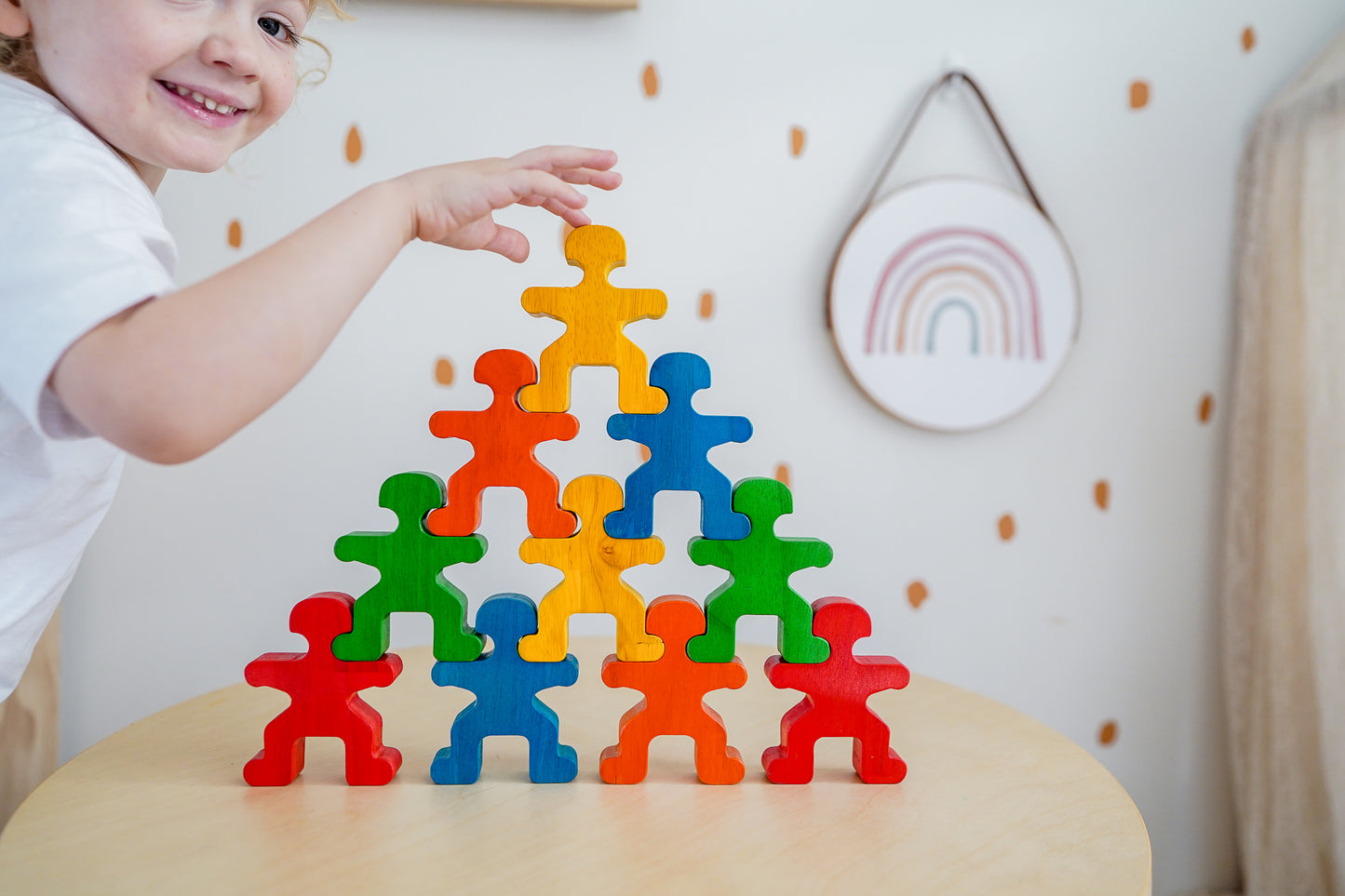 QToys Stackable Rainbow People