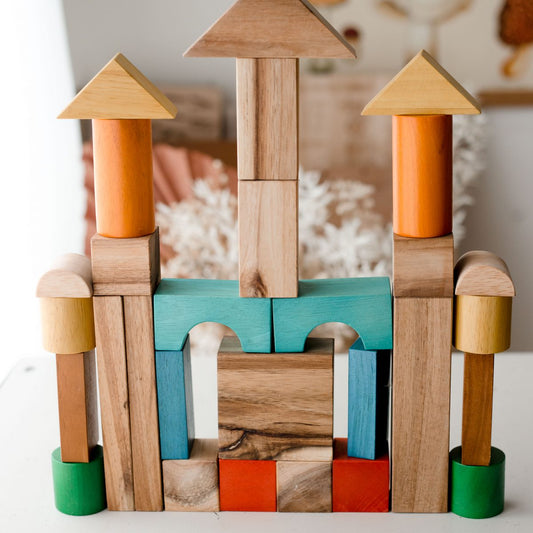 Colorful Wooden Blocks Set