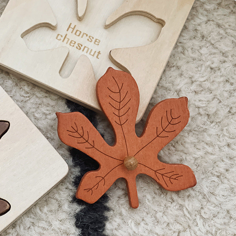 Leaf Panel Wooden Puzzle Montessori Early Education