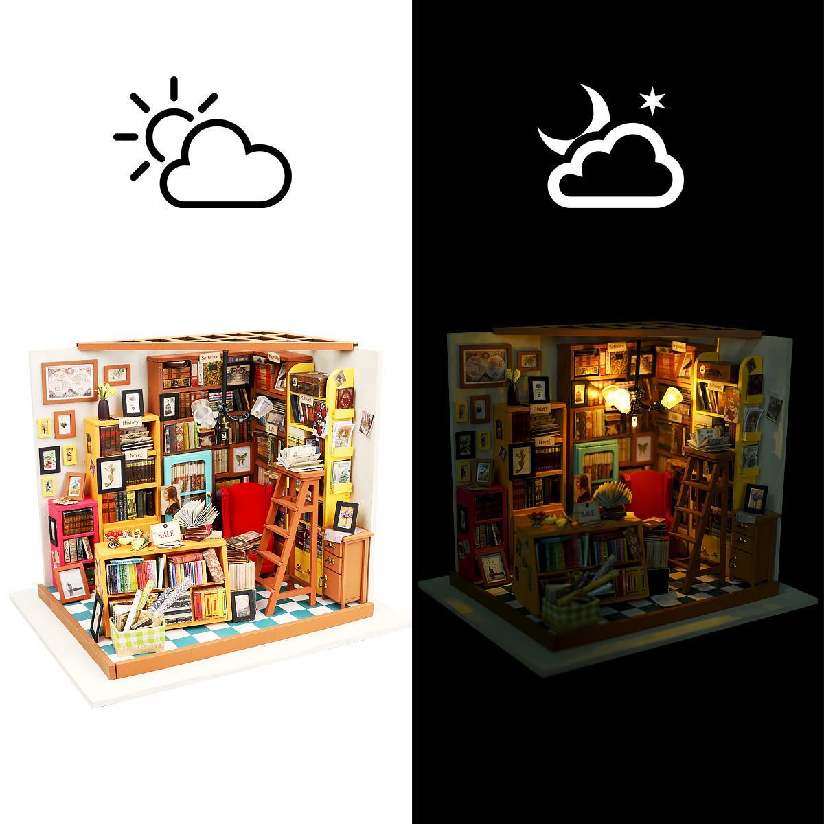 🏠 MINI ROOM DESIGN – Expand your imagination with this DIY Kit! Our miniature model kits come in a variety of sizes and themes, but they all have this in common: creative and cozy. It’s a charming choice for home décor to put on any bookshelf or desktop in your homes, and it’s also a great activity for anyone, whether or not you are a hobbyists or artsy crafty person. Great for men, women, boys and girls, this quiet do-it-yourself activity is perfect for the entire family (ages 14+).