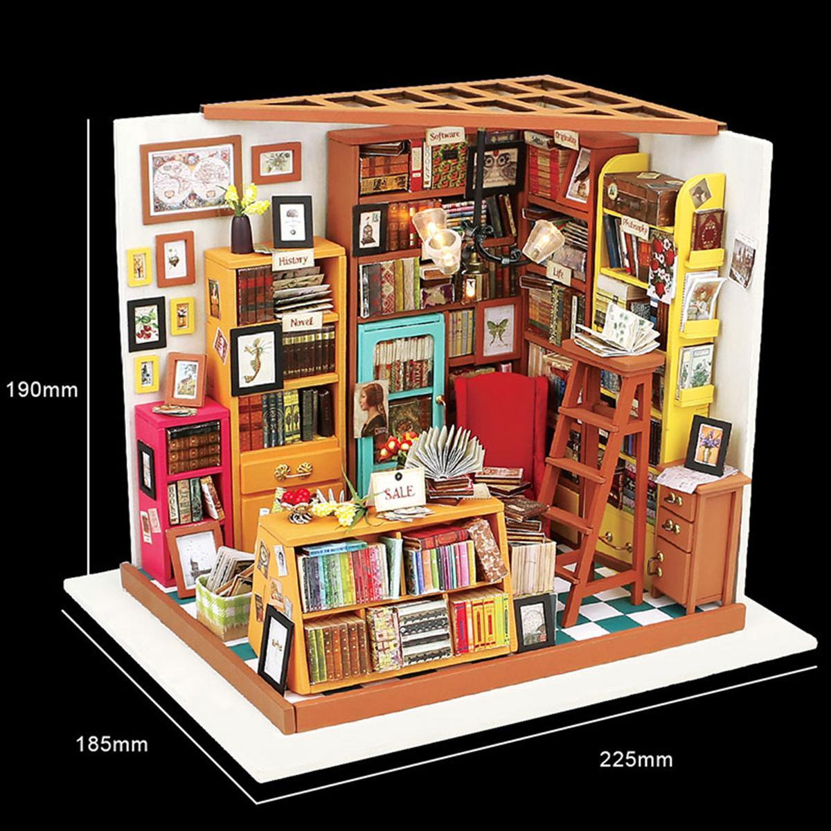 🏠 MINI ROOM DESIGN – Expand your imagination with this DIY Kit! Our miniature model kits come in a variety of sizes and themes, but they all have this in common: creative and cozy. It’s a charming choice for home décor to put on any bookshelf or desktop in your homes, and it’s also a great activity for anyone, whether or not you are a hobbyists or artsy crafty person. Great for men, women, boys and girls, this quiet do-it-yourself activity is perfect for the entire family (ages 14+).