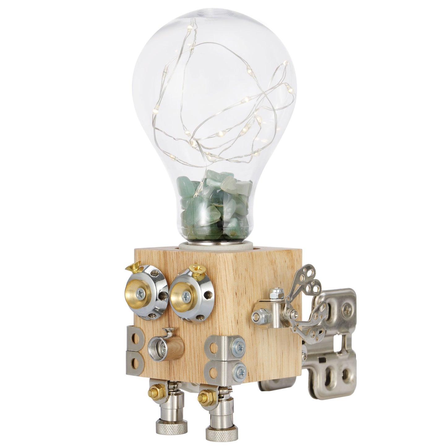 3D Wooden Puzzle DIY Robotic Lamp LED Light
