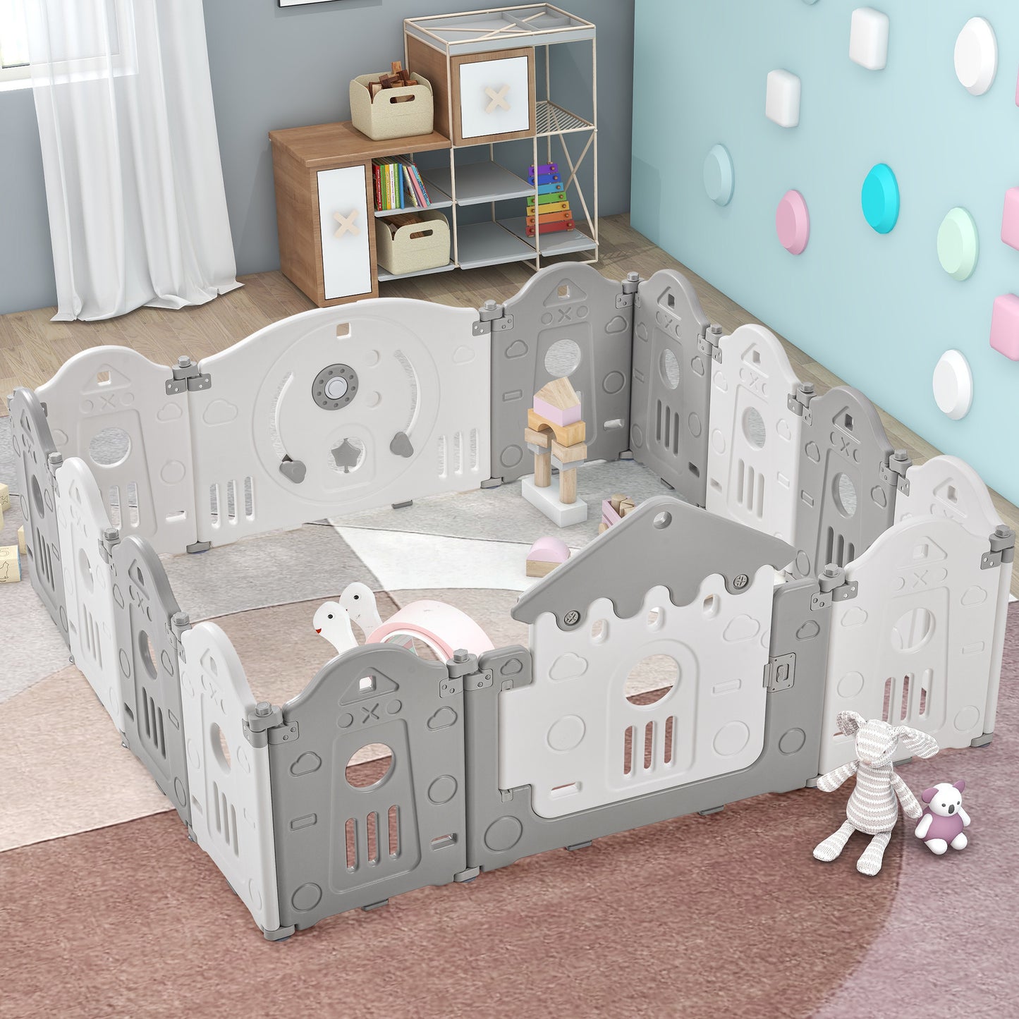 Playpen for Toddler - Kids Activity Center - Large Play Yard
