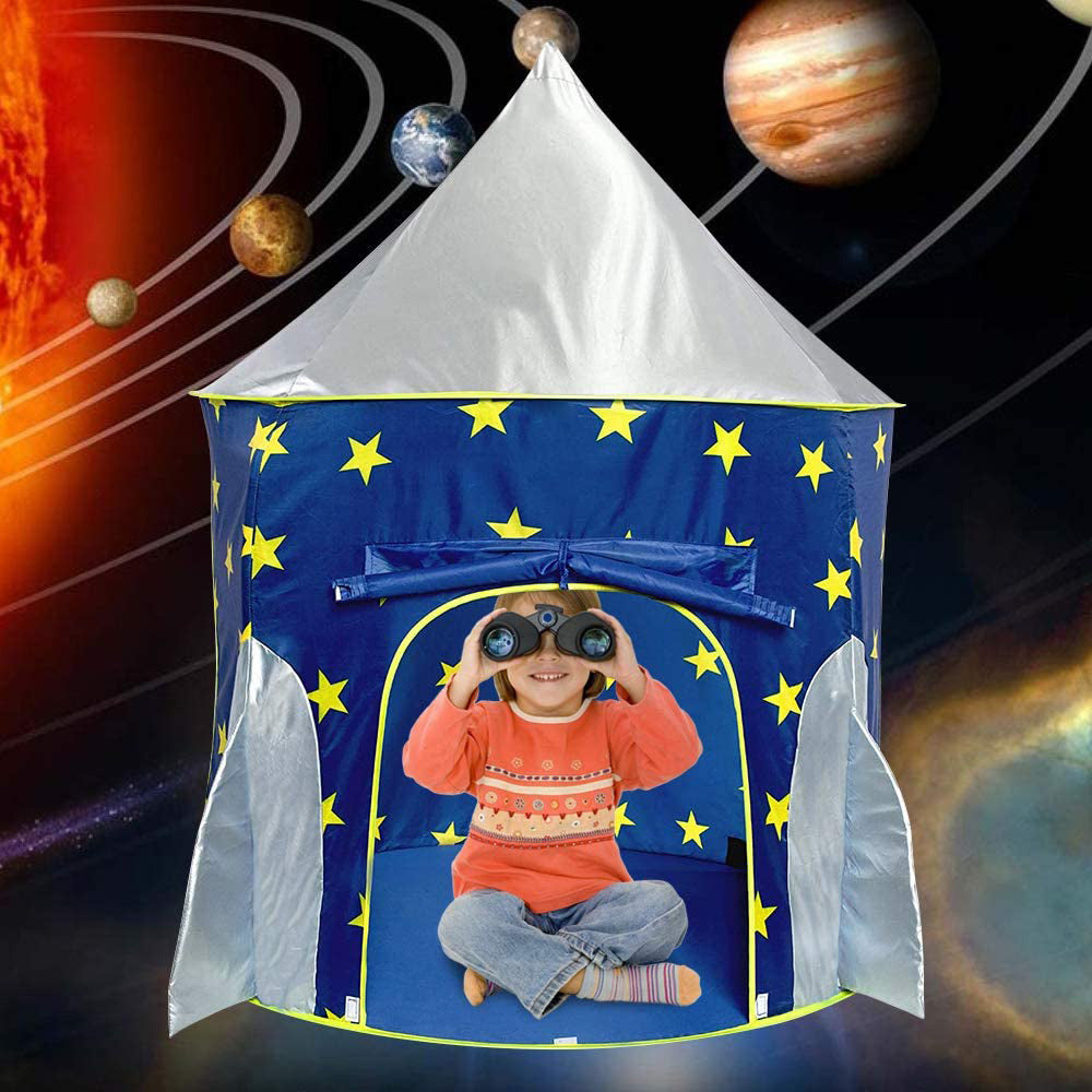 Pop Up Kids Tent - Spaceship Rocket Indoor / Outdoor