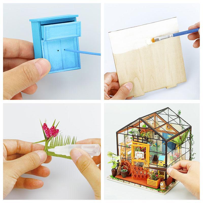 DIY Mini Dollhouse - Green House