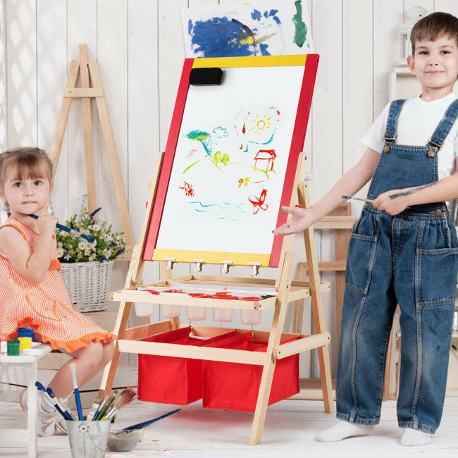 Flip-Over Double-Sided Kids Art Easel – havenhillcollection
