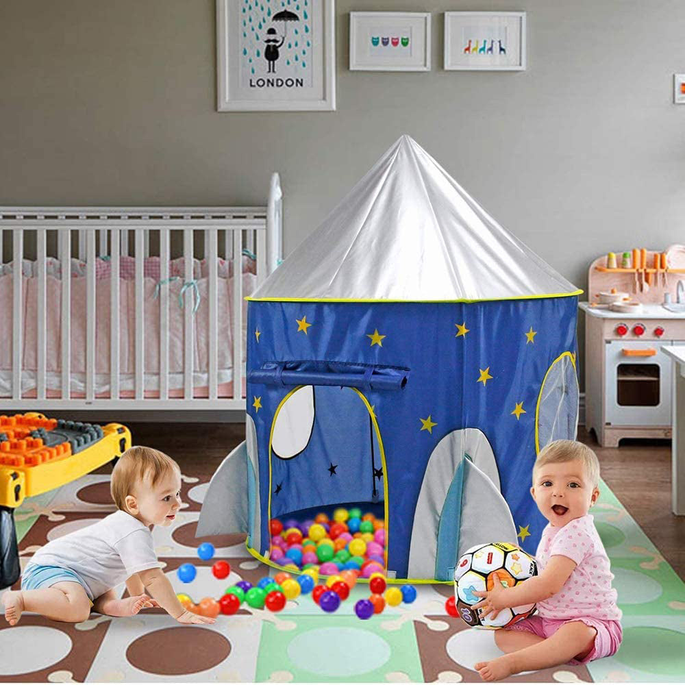 Pop Up Kids Tent - Spaceship Rocket Indoor / Outdoor
