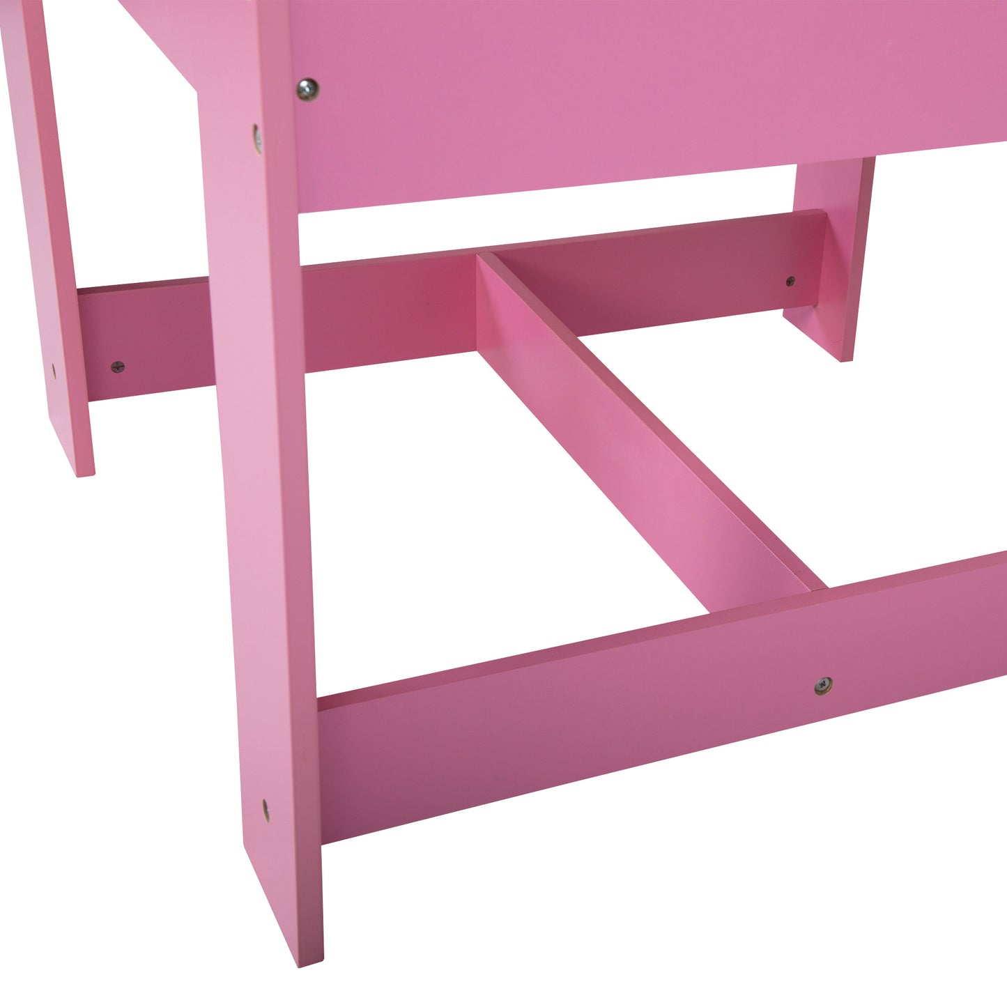 3-in-1 Kids Wood Table and 2 Chairs, Activity Table Set w/ Storage, Blackboard, Double-Sided Table