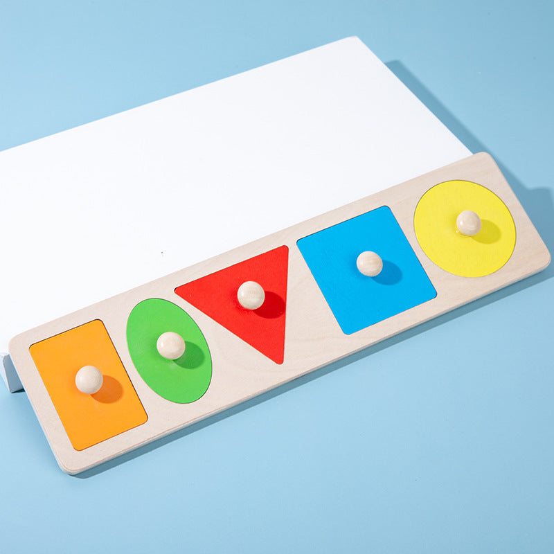 Montessori Teaching Aid Geometric Panel Intelligence Puzzles