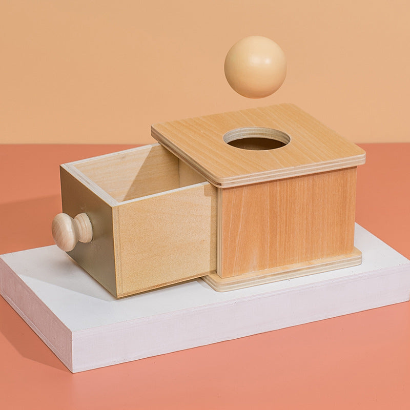 Wooden Montessori Education Set - Target Boxes Drawers Boards & Drum