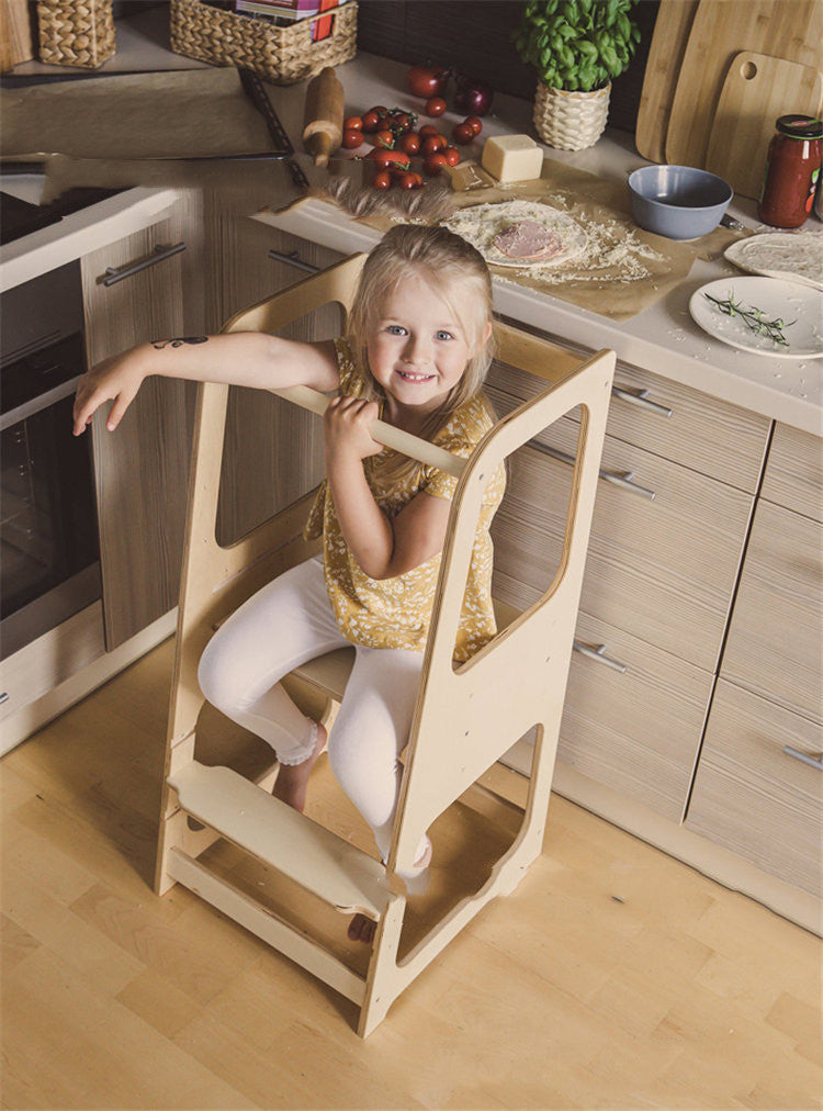 Montessori Learning Tower / Kitchen Helper Baby Step Up Stool Ladder