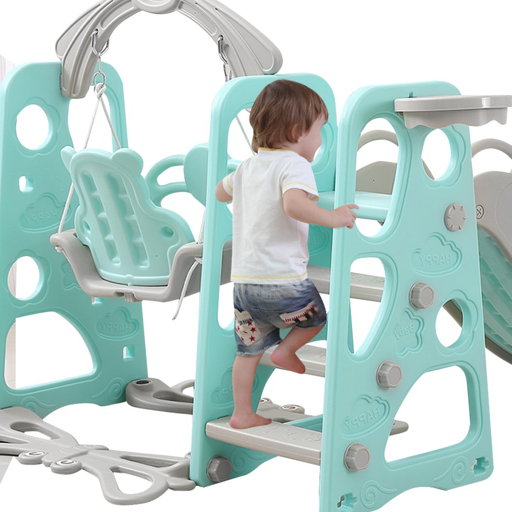BoPeep Kids Slide Swing w/ Basketball Hoop